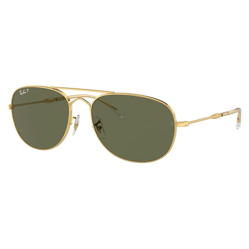 Ray-Ban RB3735 Bain Bridge Gold Green Polarised Sunglasses