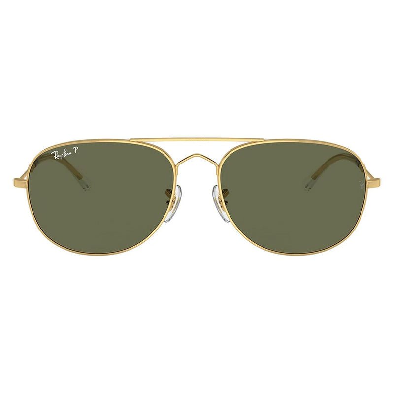 Ray-Ban RB3735 Bain Bridge Gold Green Polarised Sunglasses