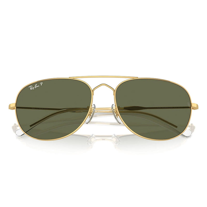 Ray-Ban RB3735 Bain Bridge Gold Green Polarised Sunglasses