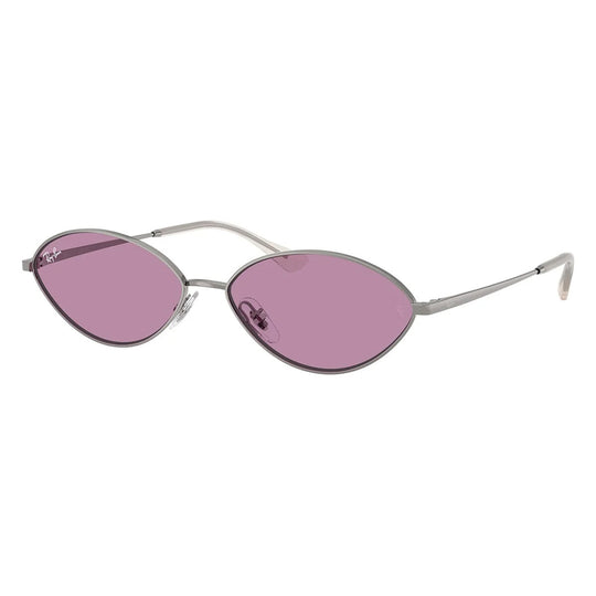 Ray-Ban Kai Bio-Based RB3757 Gunmetal Violet Oval Sunglasses