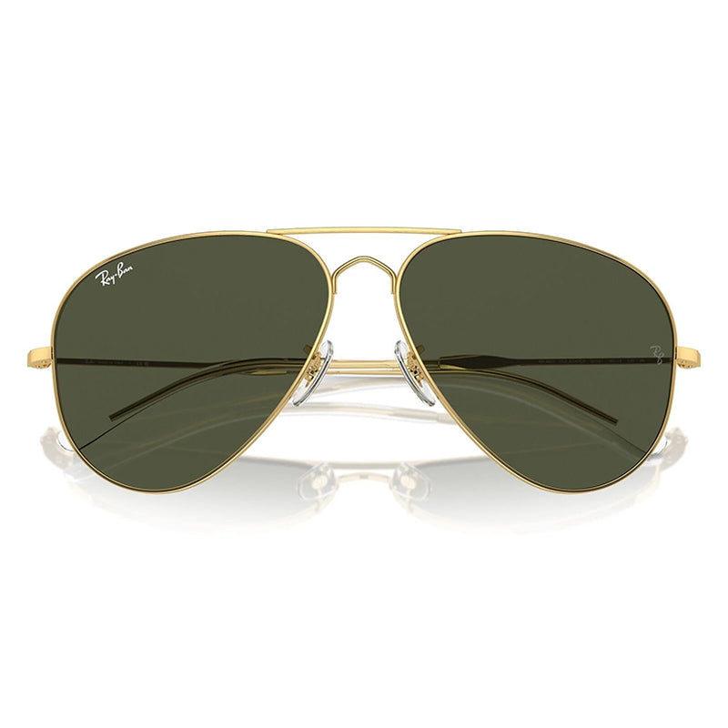 Ray-Ban RB3825 Gold Green Old Aviator Sunglasses