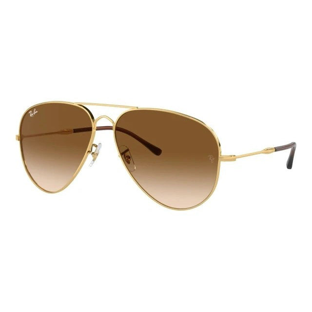 Ray-Ban RB3825 Gold Brown Old Aviator Sunglasses