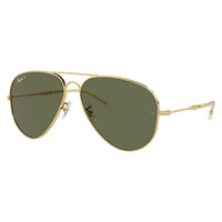 Ray-Ban RB3825 Gold Green Old Aviator Polarised Sunglasses