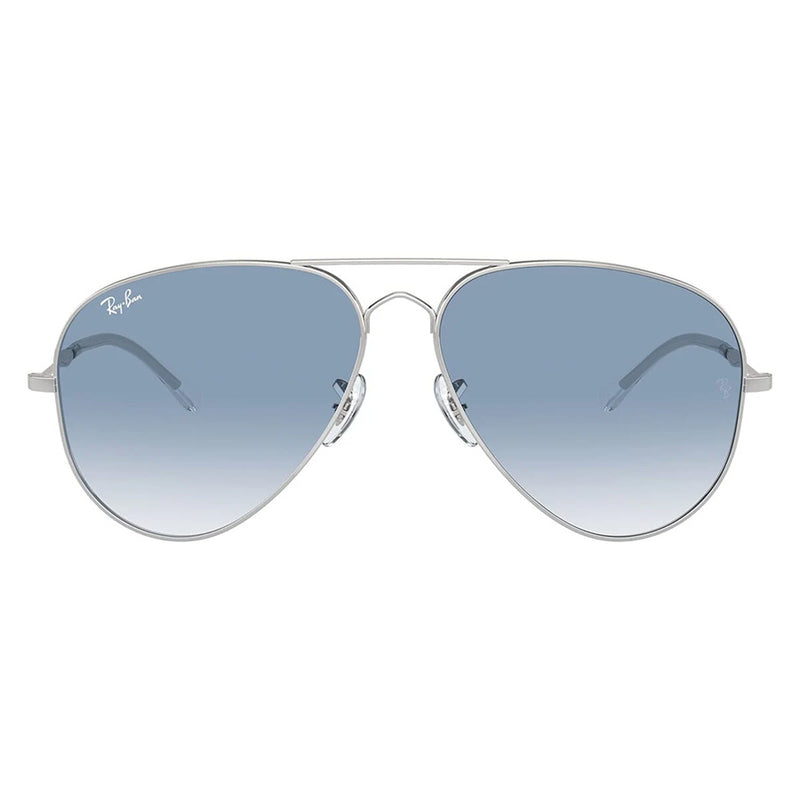 Ray-Ban RB3825 Silver Blue Gradient Old Aviator Polarised Sunglasses