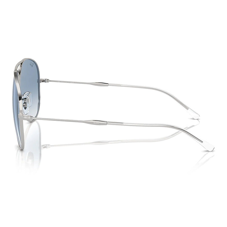 Ray-Ban RB3825 Silver Blue Gradient Old Aviator Polarised Sunglasses