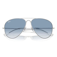 Ray-Ban RB3825 Silver Blue Gradient Old Aviator Polarised Sunglasses