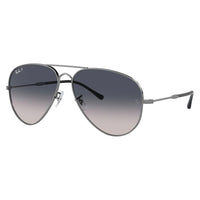 Ray-Ban RB3825 Grey Blue Gradient Old Aviator Polarised Sunglasses