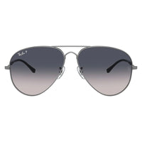 Ray-Ban RB3825 Grey Blue Gradient Old Aviator Polarised Sunglasses