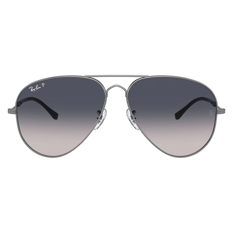 Ray-Ban RB3825 Grey Blue Gradient Old Aviator Polarised Sunglasses