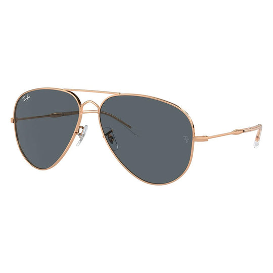Ray-Ban RB3825 Rose Gold Grey Old Aviator Sunglasses