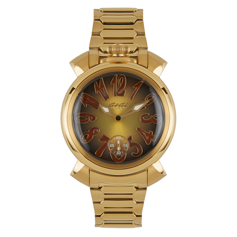 GaGà Milano Watch Manuale Forty-Four 44mm Yellow Gold