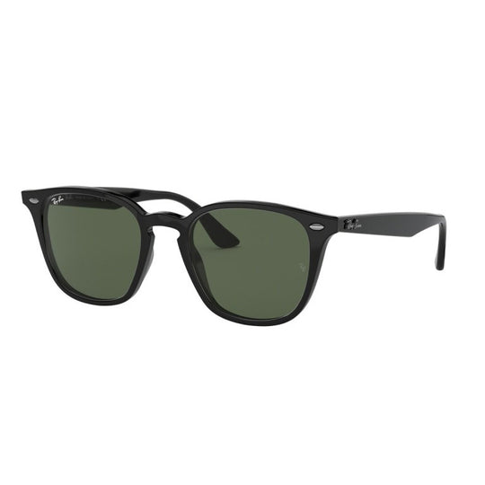 Ray-Ban RB4258F Black Green Square Sunglasses