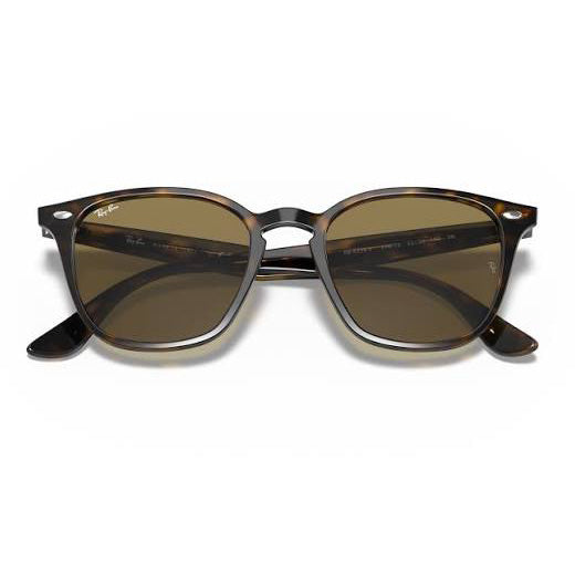 Ray-Ban RB4258F Havana Brown Square Sunglasses