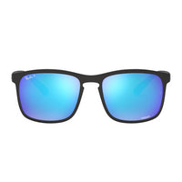 Ray-Ban RB4264 Chromance Polarised Black Blue Mirror Sunglasses