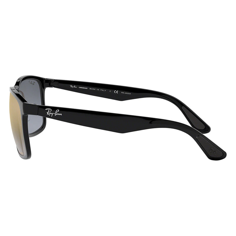 Ray-Ban RB4264 Polarised Black Gold Gradient Mirror Sunglasses