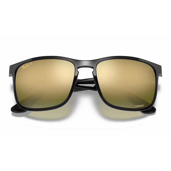 Ray-Ban RB4264 Chromance Polarised Grey Gold Gradient Sunglasses