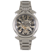 GaGà Milano Watch Manuale Forty-Four 44mm Skeleton Steel