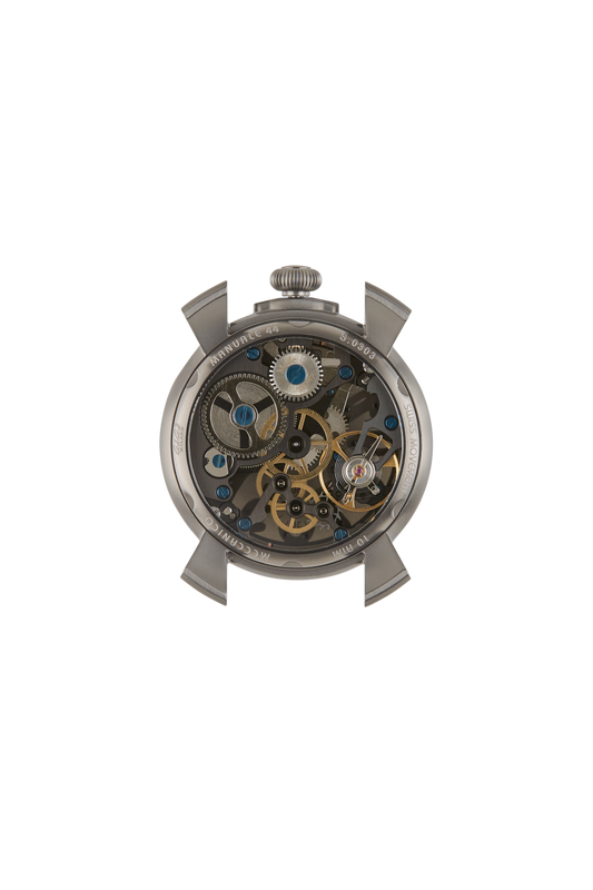 GaGà Milano Watch Manuale Forty-Four 44mm Skeleton IP Gun