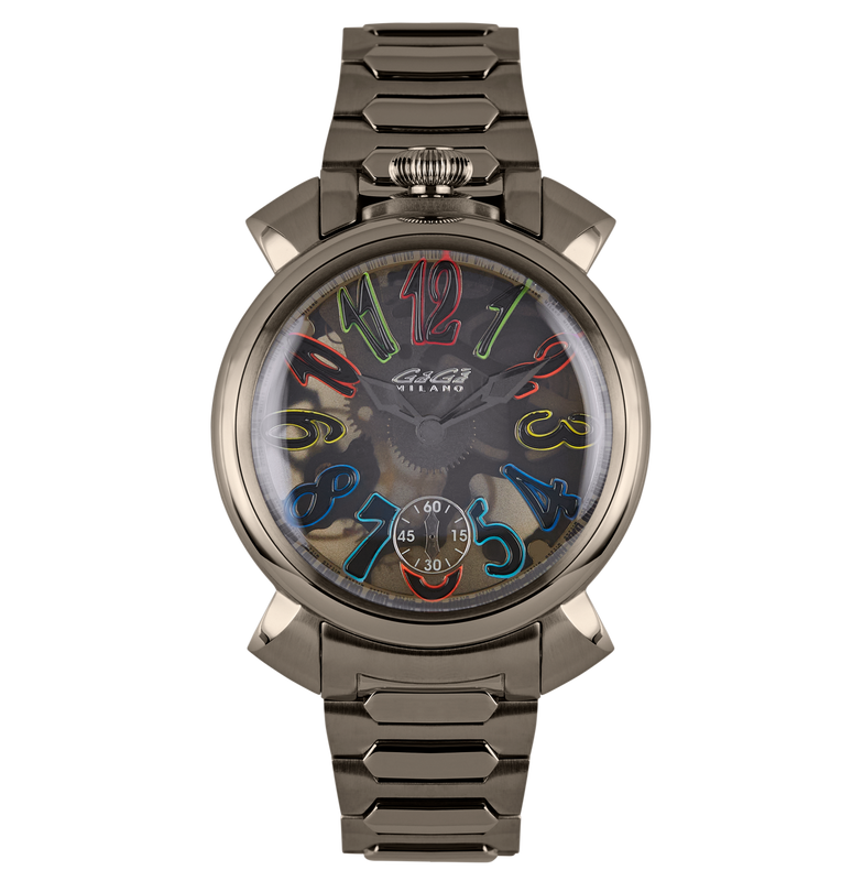 GaGà Milano Watch Manuale Forty-Four 44mm Skeleton IP Gun