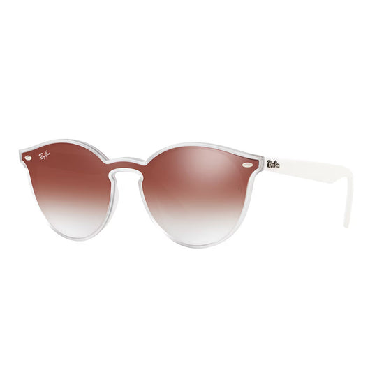 Ray-Ban RB4380NF Blaze Transparent Red Mirror Sunglasses