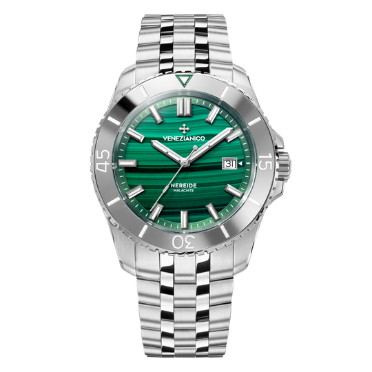 Venezianico Nereide Malachite Men’s Green Diver Automatic Watch 4521544S