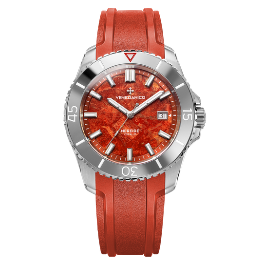 Venezianico Nereide Corallo Men’s Red Coral Automatic Watch 4521546