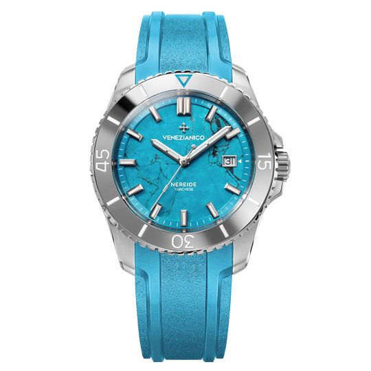 Venezianico Nereide Turchese Automatic Men's Turquoise Silver Watch