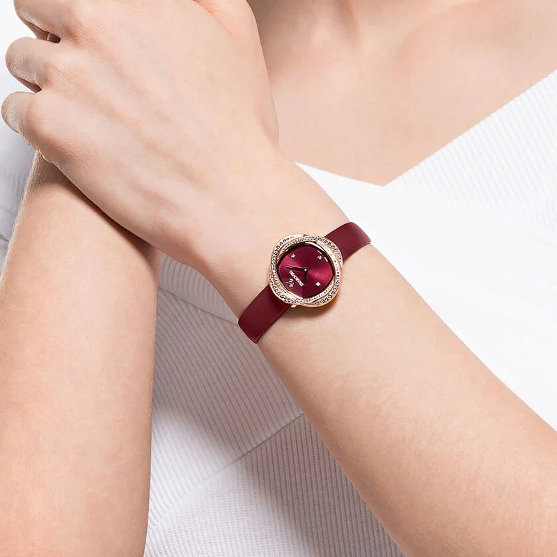 Swarovski red watch sale