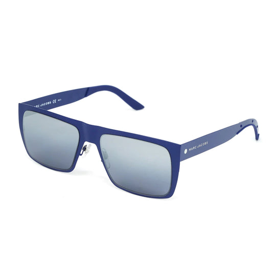 Marc Jacobs Men's Rectangular Sunglasses Flat Top Blue MARC 55/S 6VX
