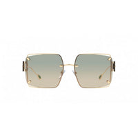 Bvlgari Women's Sunglasses Oversized Square Green/Gold Sunglasses BV6171 278/BC 59