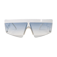 Jeremy Scott Unisex Rectangular White Grey Sunglasses 6JSSIGNATURESHADESWHITE