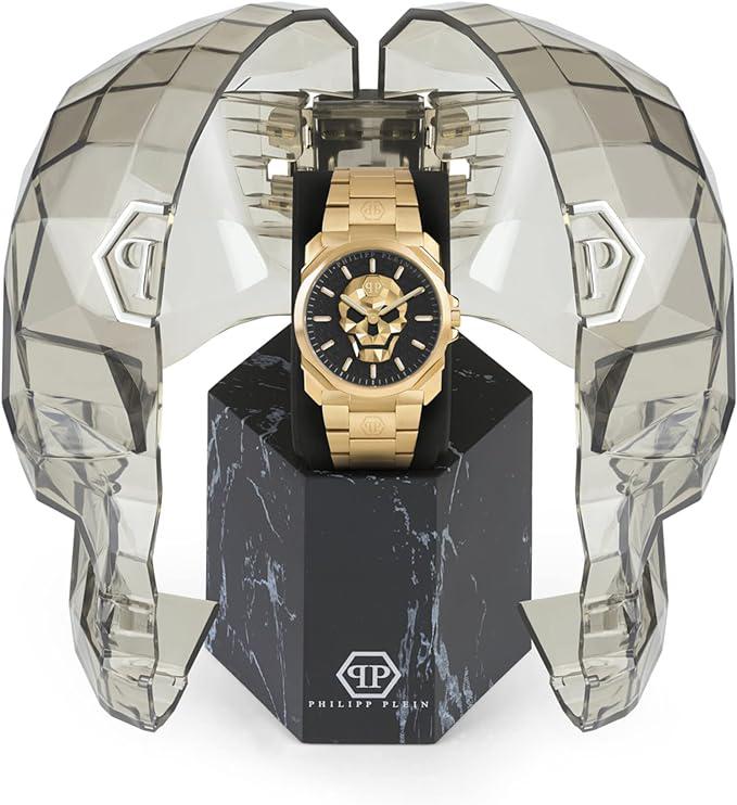 Philipp Plein Watch The Skull King Black Gold PWLAA0822