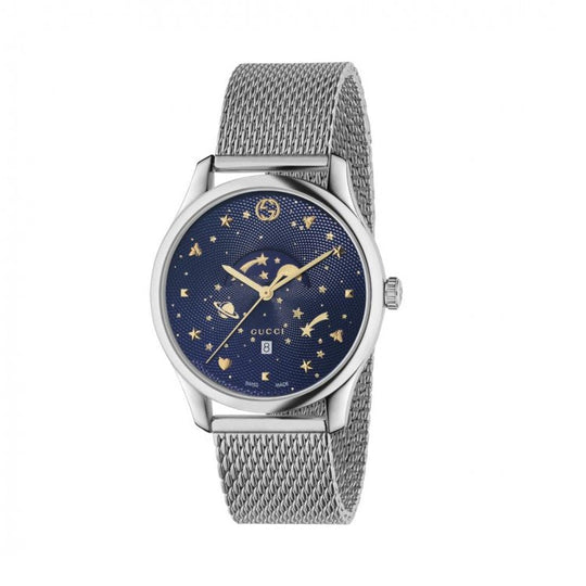 Gucci Watch G-Timeless Moon-Phase Blue Bracelet YA126328