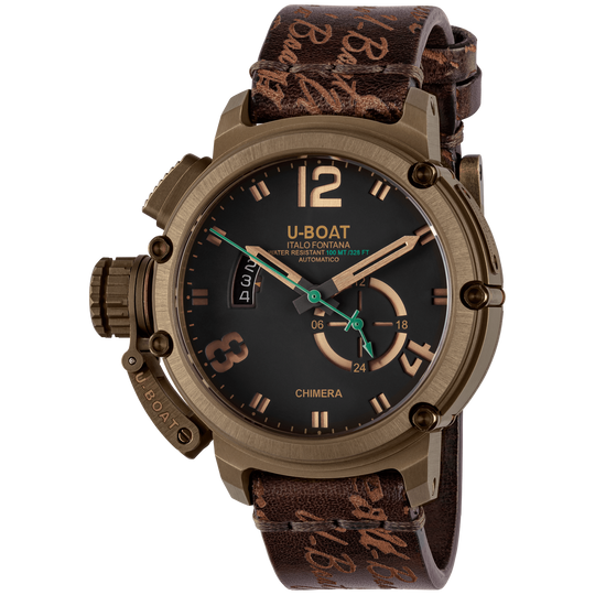 U-Boat Men's Watch Chimera 46mm Green Bronze 8527A