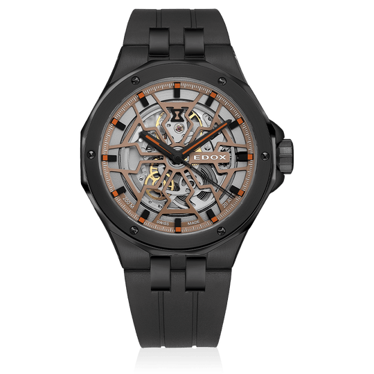 Edox Delfin Mecano Men's Black Watch 85303-37NCA-BEIO
