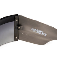 Jeremy Scott Unisex Rectangular Grey Sunglasses 8JSTOOLBOXANTIQUESILVER