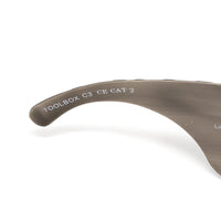 Jeremy Scott Unisex Rectangular Grey Sunglasses 8JSTOOLBOXANTIQUESILVER