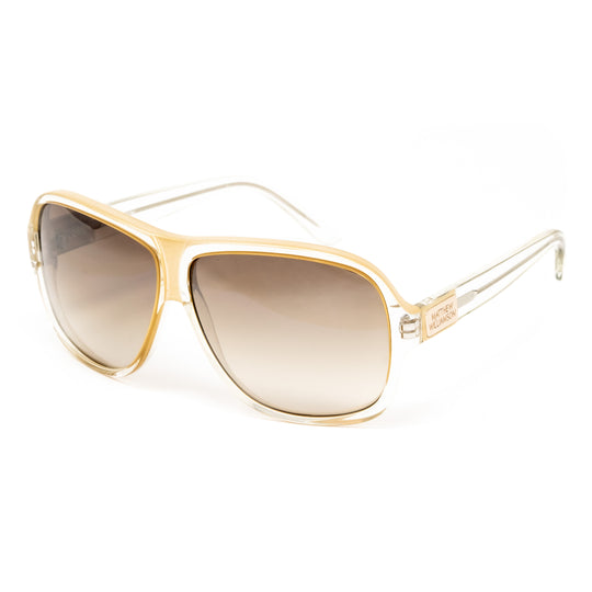 Matthew Williamson x Linda Farrow Gold Sunglasses 8MW5C3CLEAR/GOLD