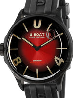 U-Boat Men's Watch Darkmoon 40 Red Black Soleil Steel 9501