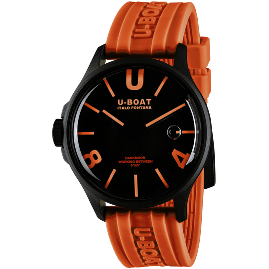 U-Boat Watch Darkmoon 44 Orange Black Curved PVD 9538/A
