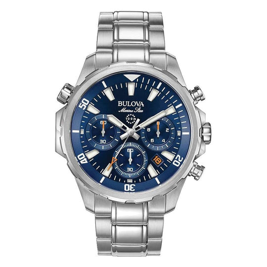 Bulova Marine Star Men's Blue Watch 96B256