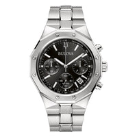 Bulova High Precision Men's Black Chronograph Watch