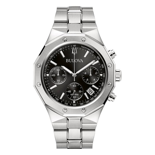 Bulova High Precision Men's Black Chronograph Watch