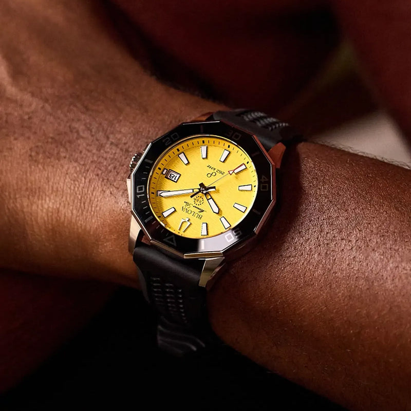 Bulova Marine Star Men's Yellow Quartz Watch