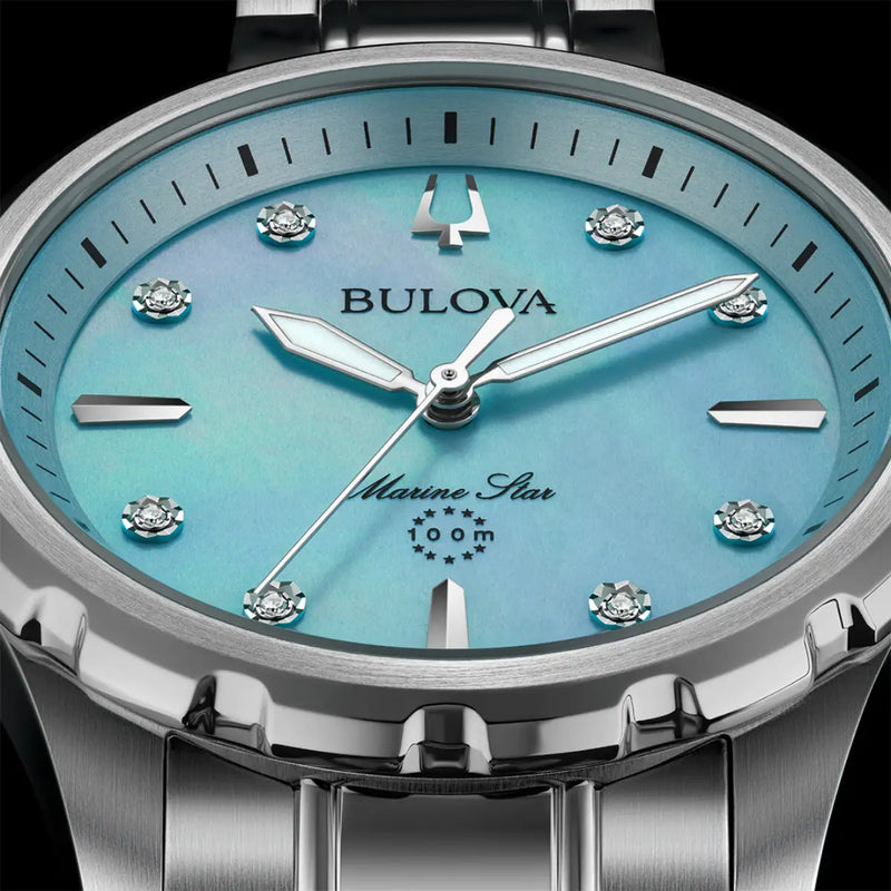 Bulova Marine Star Ladies' Blue Mother of Pearl Watch