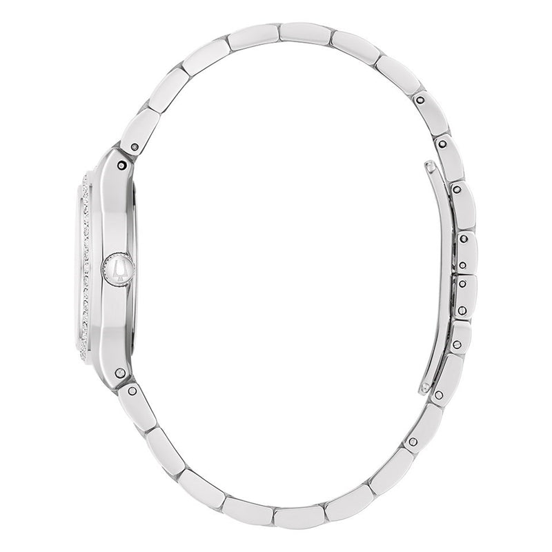 Bulova Surveyor Ladies' Blue Mother of Pearl Diamond Quartz Watch