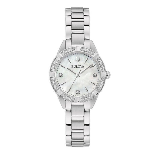 Bulova Sutton Ladies' Diamond White Quartz Watch