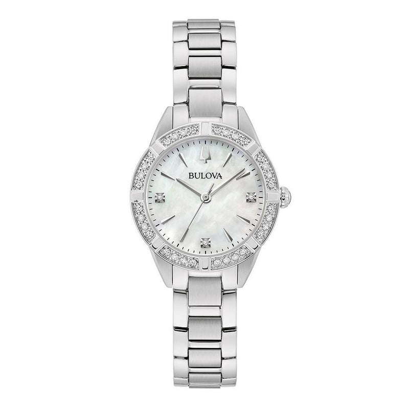 Bulova Sutton Ladies' Diamond White Quartz Watch