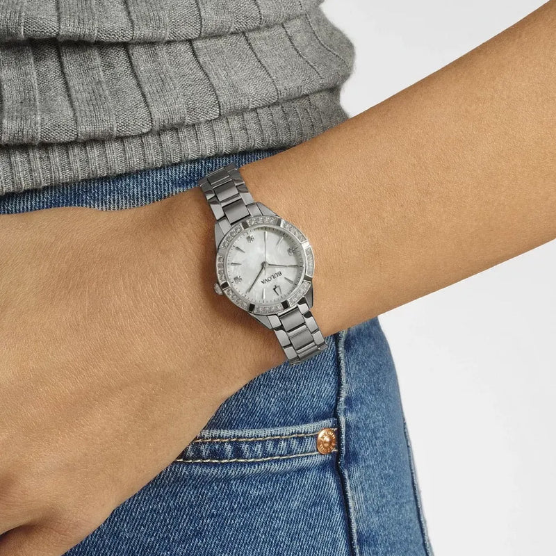 Bulova Sutton Ladies' Diamond White Quartz Watch