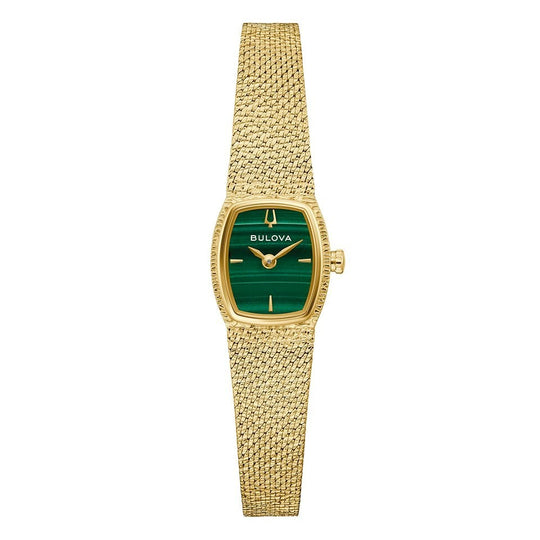 Bulova Goddess of Time Ladies' Green Malachite Quartz Watch
